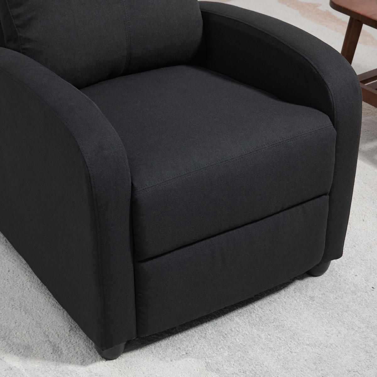 RELAXSESSEL - Schwarz, Kunststoff/Metall (88/101/69cm) - HOMCOM