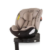 KINDERSITZ Tourino i-Size (40-150cm) beige Isofix, höhenverstellbar, Stützbein, drehbar - Beige, Kunststoff (46/78/49cm) - Chipolino