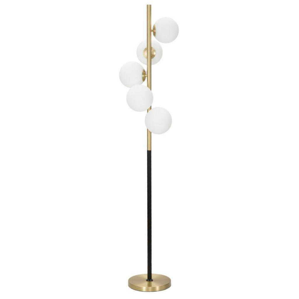 STEHLEUCHTE Glamy Dark 160 cm - Goldfarben, Metall (46/46/160cm) - Mauro Ferretti