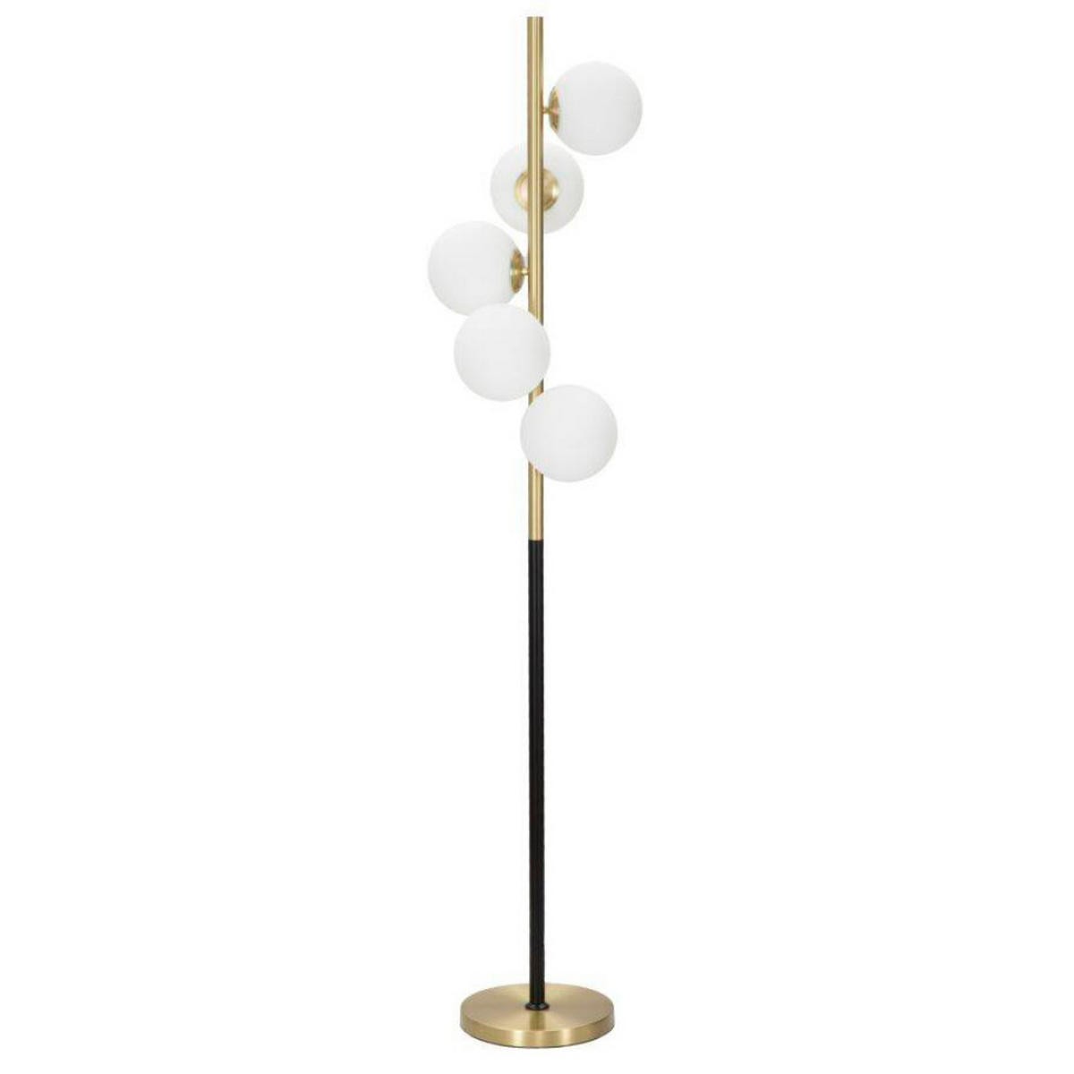 STEHLEUCHTE Glamy Dark 160 cm - Goldfarben, Metall (46/46/160cm) - Mauro Ferretti