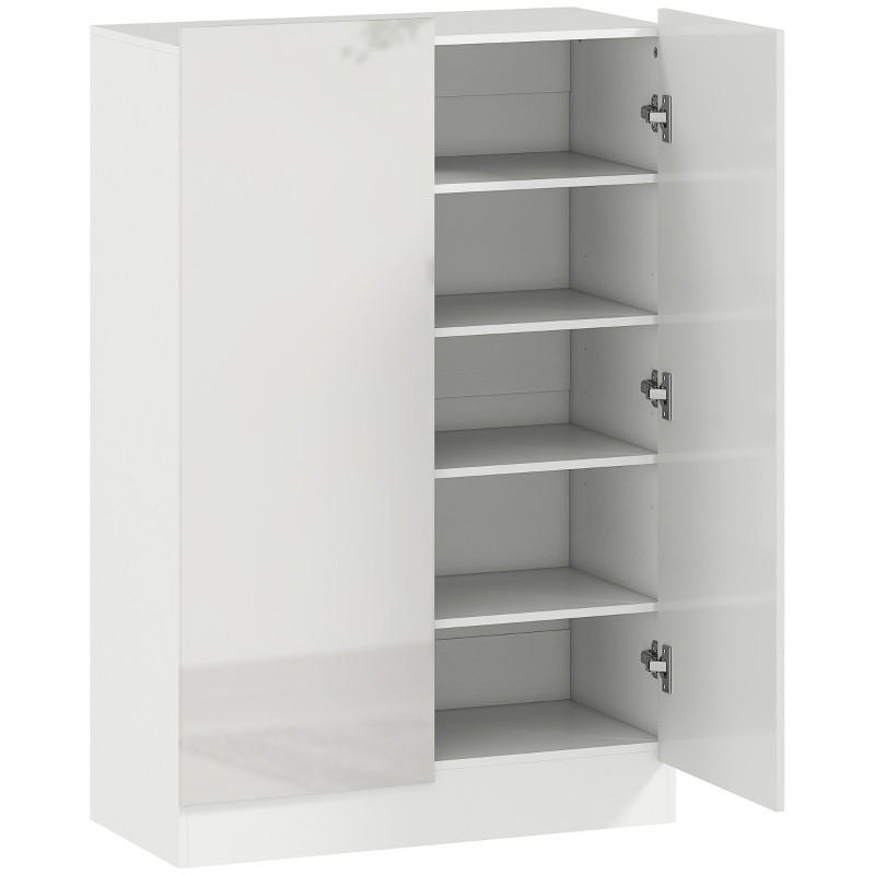 SCHUHSCHRANK DE-38033 72/34,5/103 cm mit Soft-Close-Scharnieren Weiß - Weiß, Holzwerkstoff (72/103/34.5cm) - ComfortXL