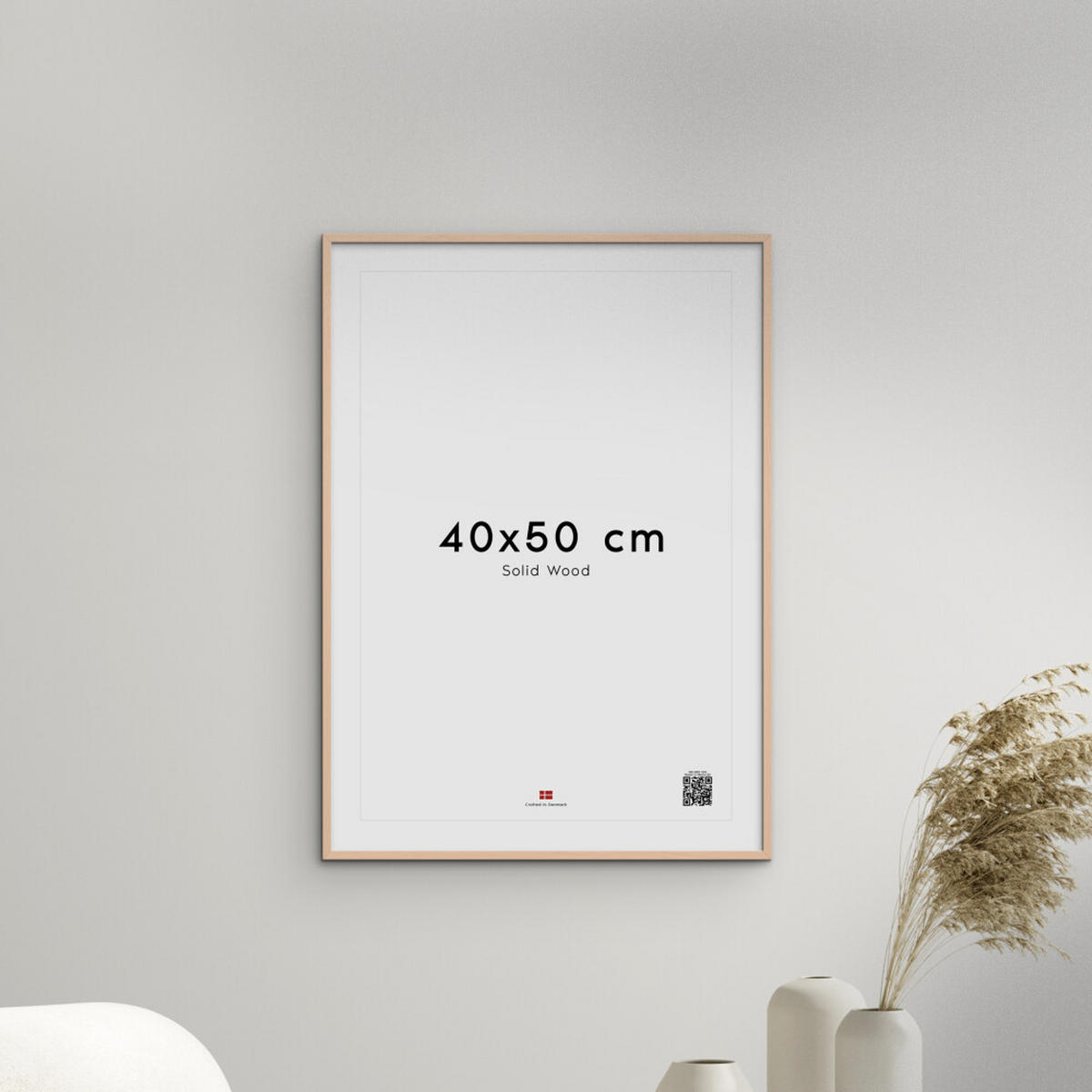 RAHMEN Rosafarbenes Holz Acryl - Rosa, Holz/Papier (40/50/2cm) - Poster&Frame