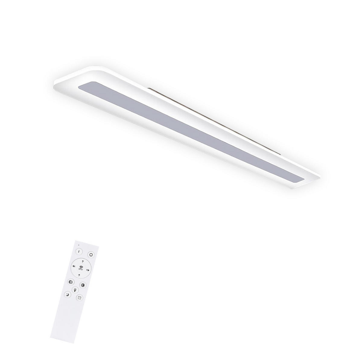 LED-DECKENLEUCHTE Jaser 60/15/5 cm - Weiß, Metall (60/15/5cm) - Nettlife