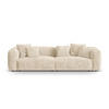 MODULARES-SOFA Martina aus Cord leichtes beige 4 Sitzplätze - Creme, Textil (320/75/106cm) - Micadoni