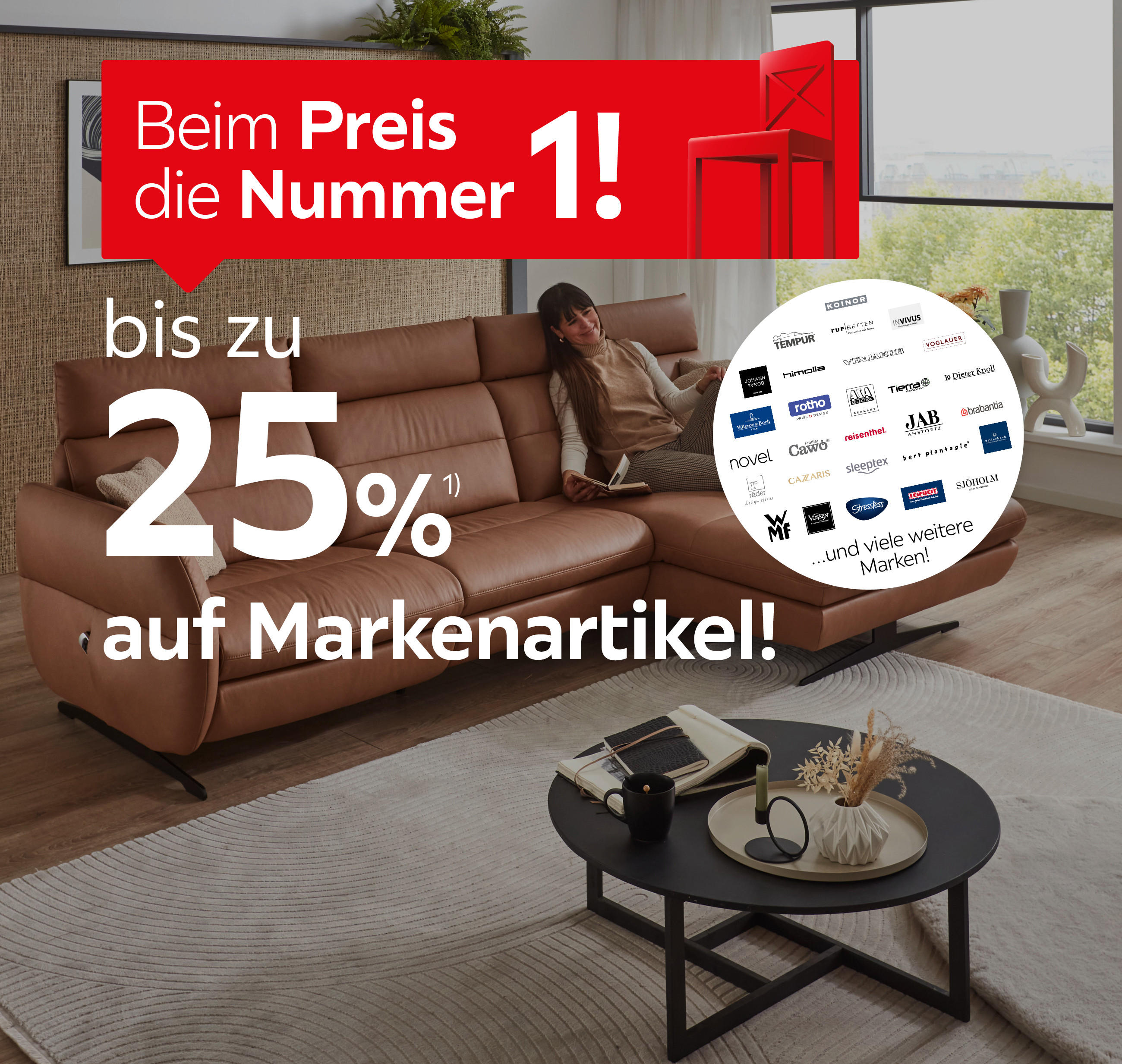 bis zu 25% auf Markenartikel