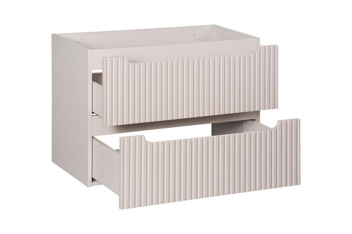 WASCHTISCHKOMBI 80 cm 3 Teile Nova Cashmere N BM161 in Kaschmir/Matt - Kaschmir/Eiche Artisan, Holz (80/57/40cm)