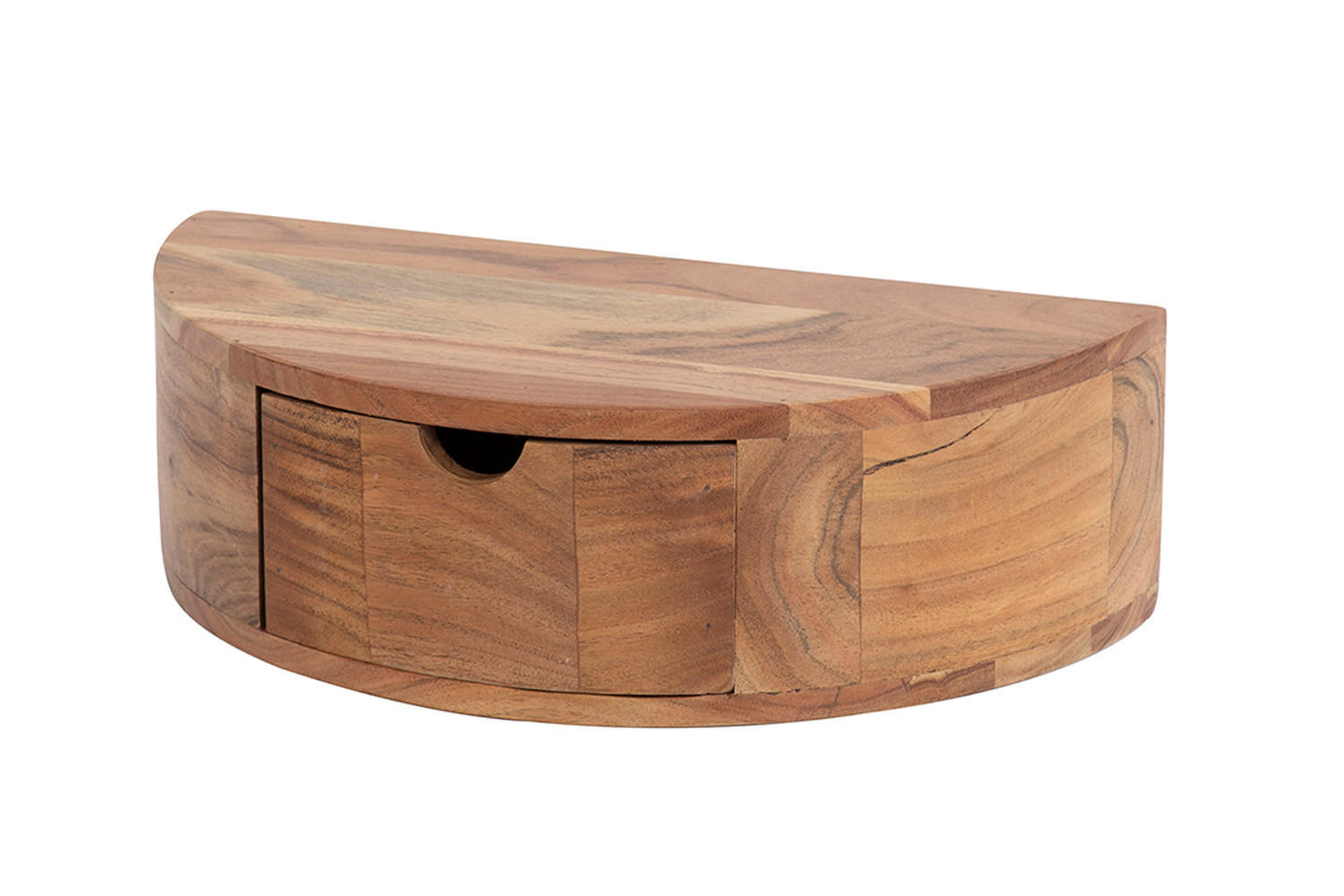 NACHTTISCH CAVE Holz Akazie - Braun, Holz (40/12/20cm) - KAWOLA