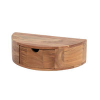 NACHTTISCH CAVE Holz Akazie - Braun, Holz (40/12/20cm) - KAWOLA