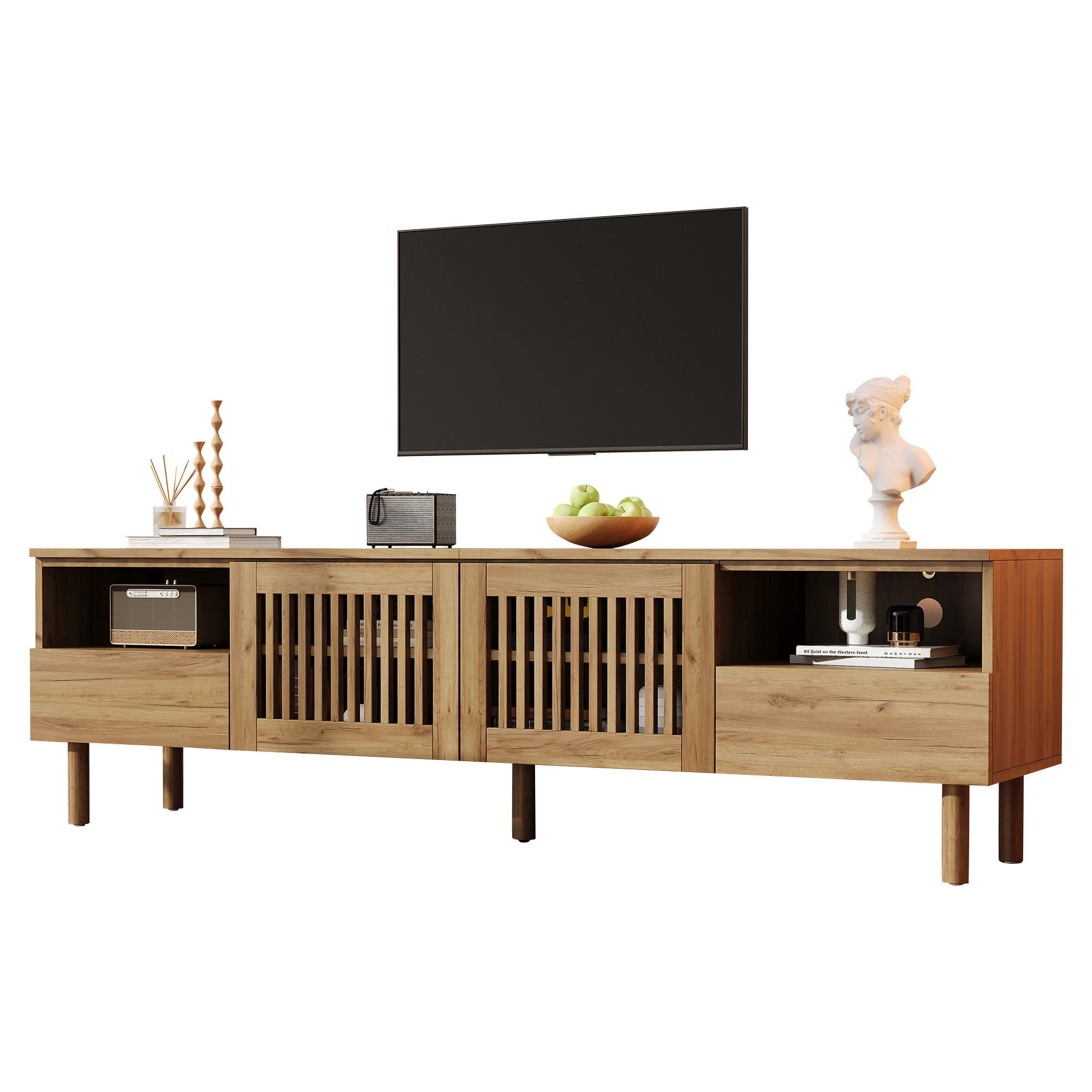 Chicfurn Tv-Schrank Natur 180x51x40 cm