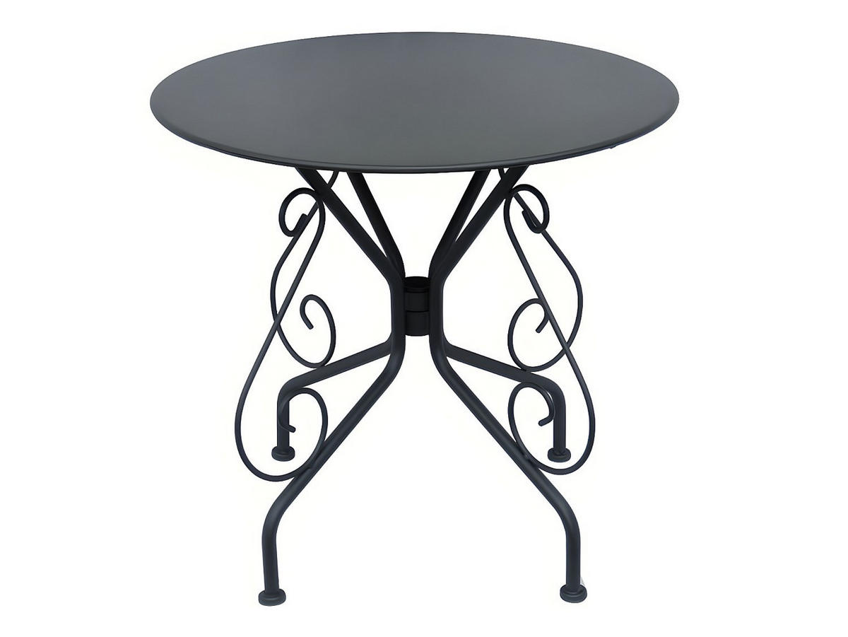 GARTENESSGRUPPE im Set - 4 -Sitzer - Metall - anthrazitgrau - GUERMANTES - Anthrazit, Metall - Vente-Unique