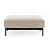 POLSTERHOCKER Solianero Beige 100 x 87 cm - Beige, Textil/Metall (100/42/87cm) - Selsey