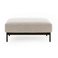 POLSTERHOCKER Solianero Beige 100 x 87 cm - Beige, Textil/Metall (100/42/87cm) - Selsey