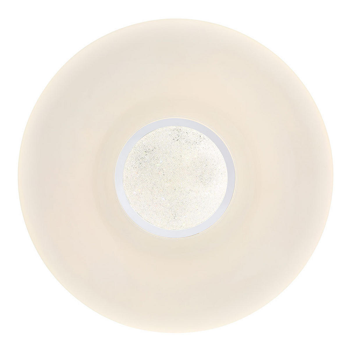 LED DECKENLEUCHTE Metall Weiß Opal - Weiß, Glas (51/51/7.5cm) - Globo Lighting