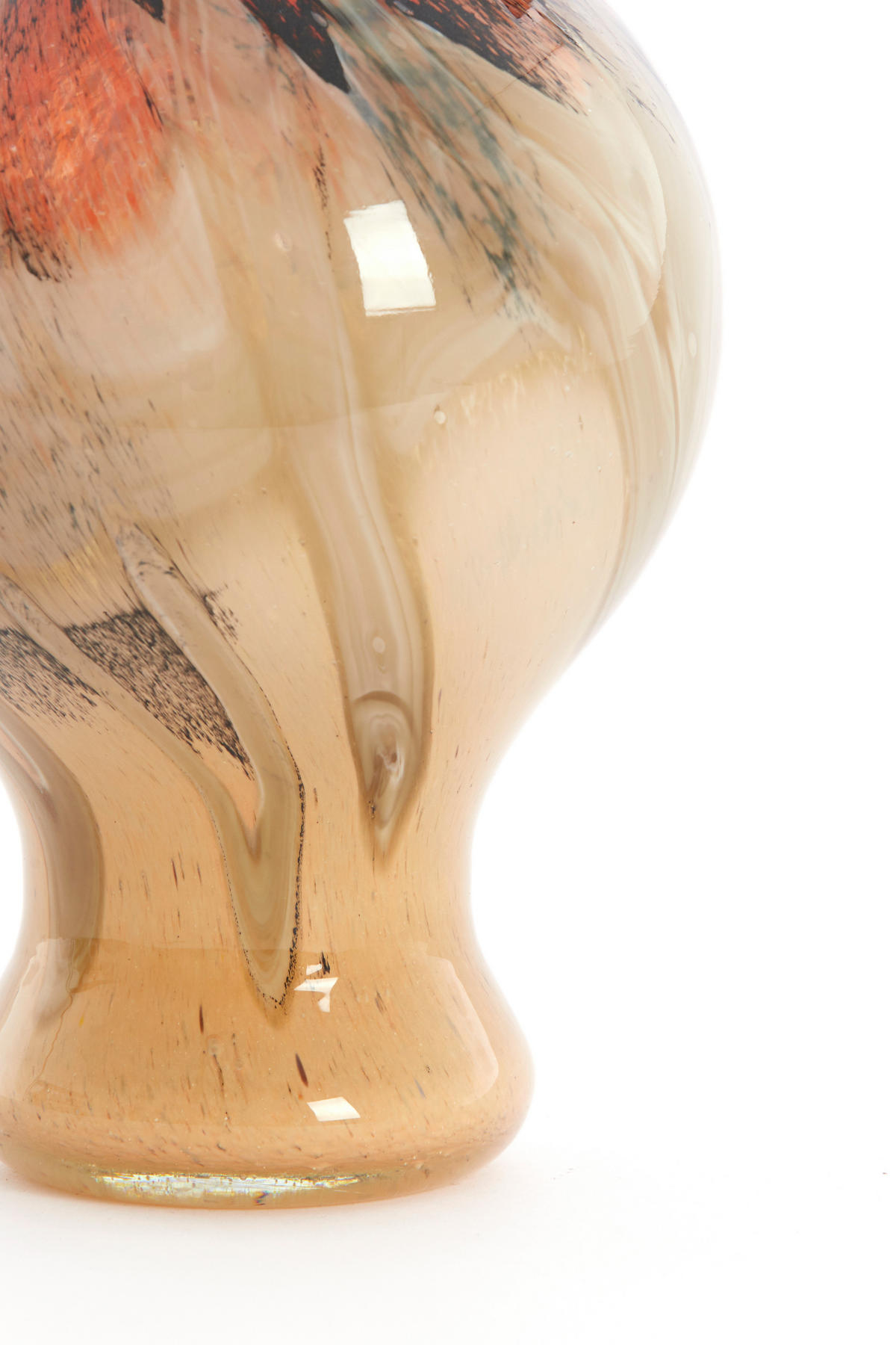 VAZE Jorven Rot 19/19/40 cm - Rot, Glas (40cm) - Light & Living