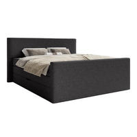 BOXSPRINGBETT VELIPOJA EASY CLEAN 160x200 cm, Dunkelgrau - Dunkelgrau, Textil (160/200cm) - Fedve