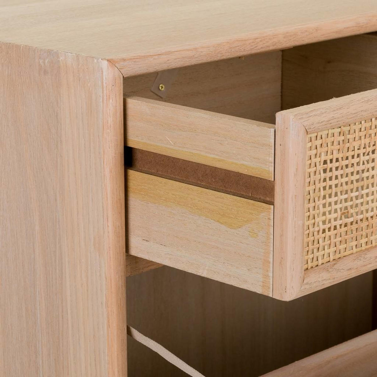 SCHUHREGAL aus Holz und Netz, Braun, 70x32x120 - Braun, Holz (70/32/120cm) - Wanderlust
