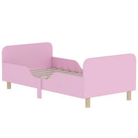 BETTGESTELL 70x140 cm DE-08236 mit Schutzgitter, aus MDF Rosa - Pink, Holzwerkstoff (70/140cm) - ComfortXL