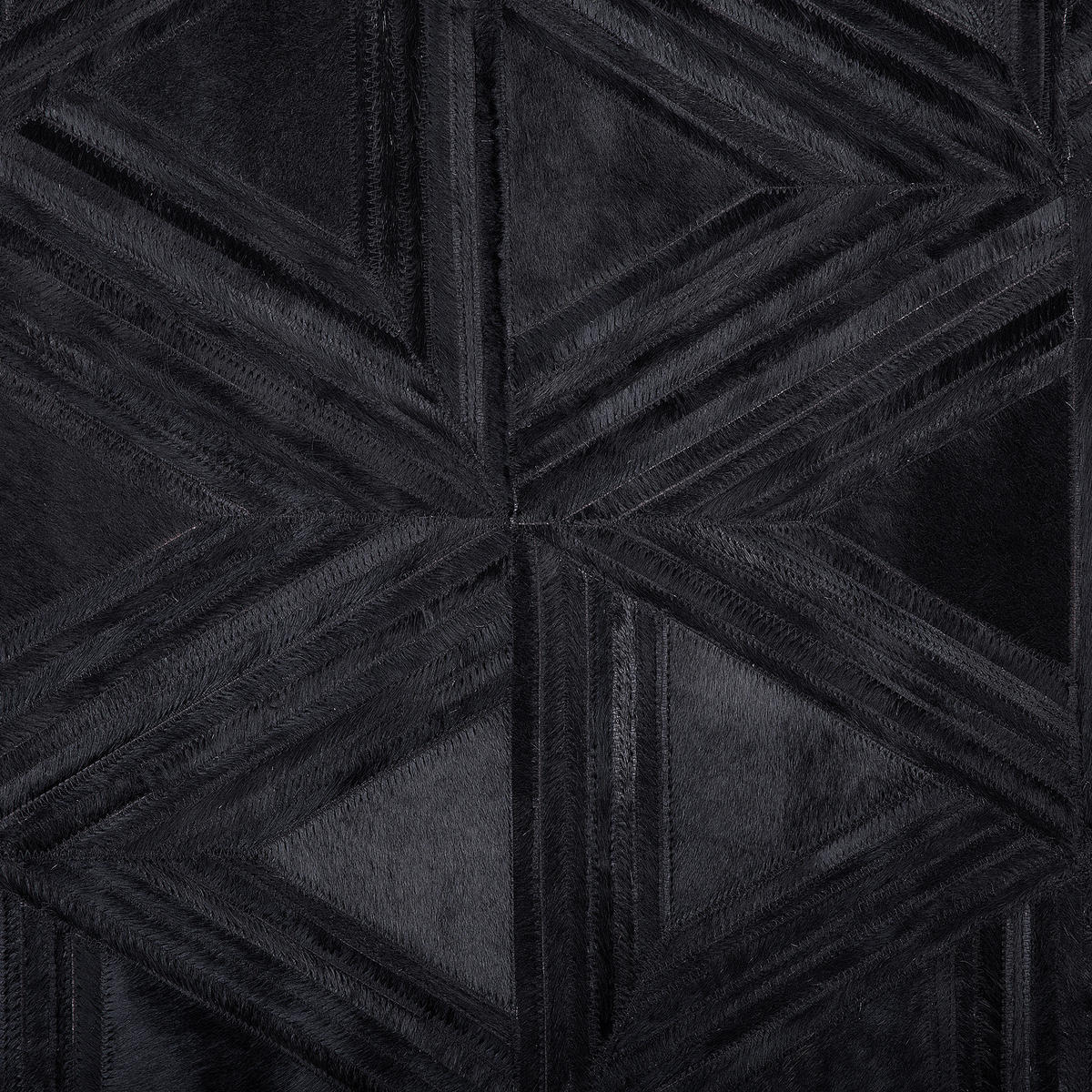 KURZFLOR-TEPPICH Kasar 230/160 cm - Schwarz, Fell (160/230cm) - Beliani