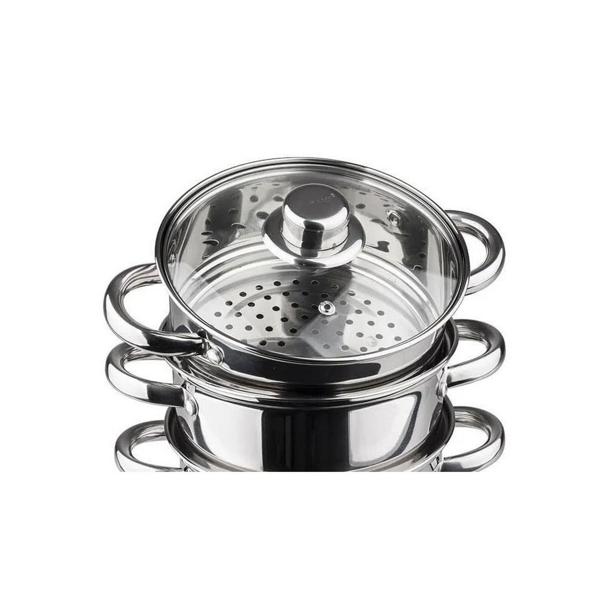 TOPF Silber 22/22/10 cm KH3329 - Silberfarben, Metall (22cm) - Kinghoff 