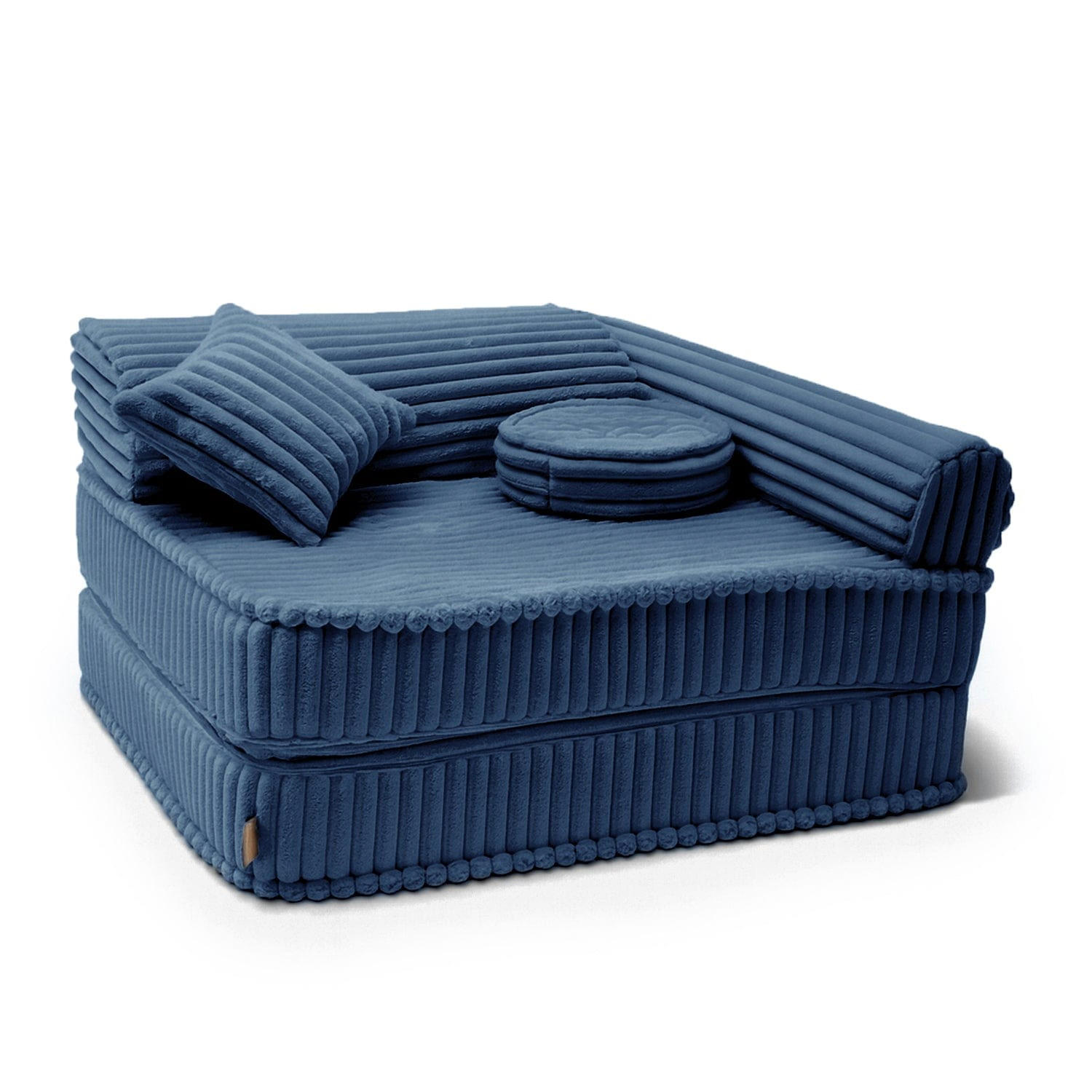 MeowBaby Kindersessel Blau 100x80x80 cm