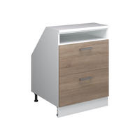 ŠIKMÁ SKRIŇA Rion Sonoma 60 x 81.6 cm s 2 zásuvkami, korpus skrine hĺbka 60 cm - biela/dub sonoma, kompozitné drevo (60/83.8/60cm) - Vicco