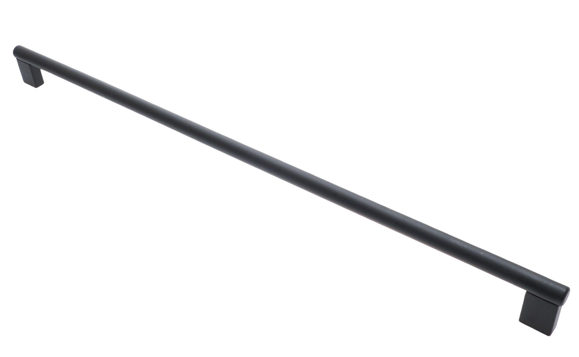 MÖBELGRIFF BA 480mm, Küchengriff schwarz matt, Griffstange Ø 12mm - Grau, Metall (1.2/3.4/50.2cm)