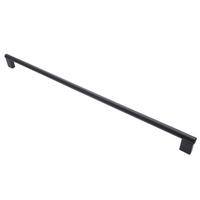 MÖBELGRIFF BA 480mm, Küchengriff schwarz matt, Griffstange Ø 12mm - Grau, Metall (1.2/3.4/50.2cm)