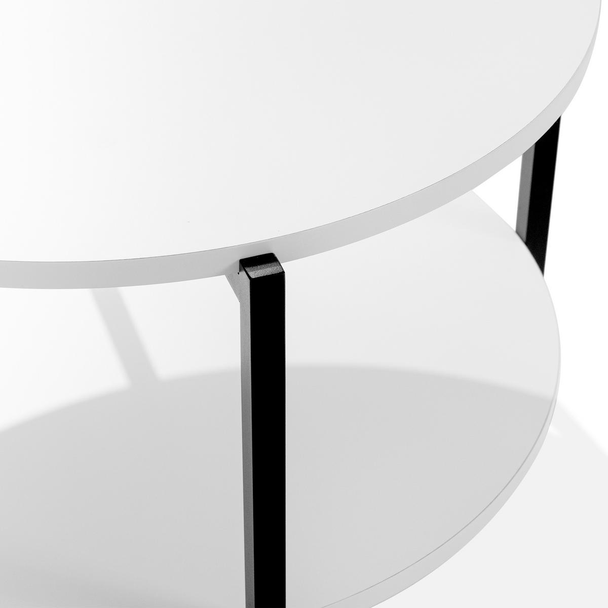 COUCHTISCH HEIRO Kaffeetisch - Weiß, Holzwerkstoff/Metall (69/69/45cm) - KONSIMO®