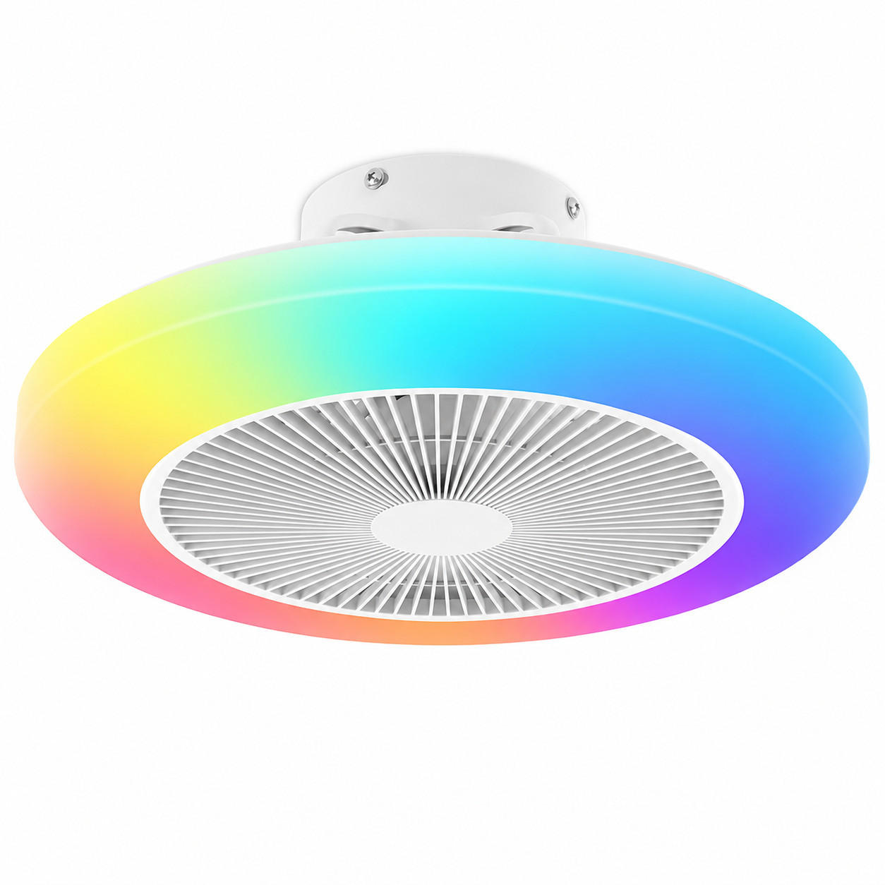 DECKENVENTILATOR FA1011 mit LED Leuchte CCT RGB - Weiß, Kunststoff (54/23/54.5cm) - LOVHAUS