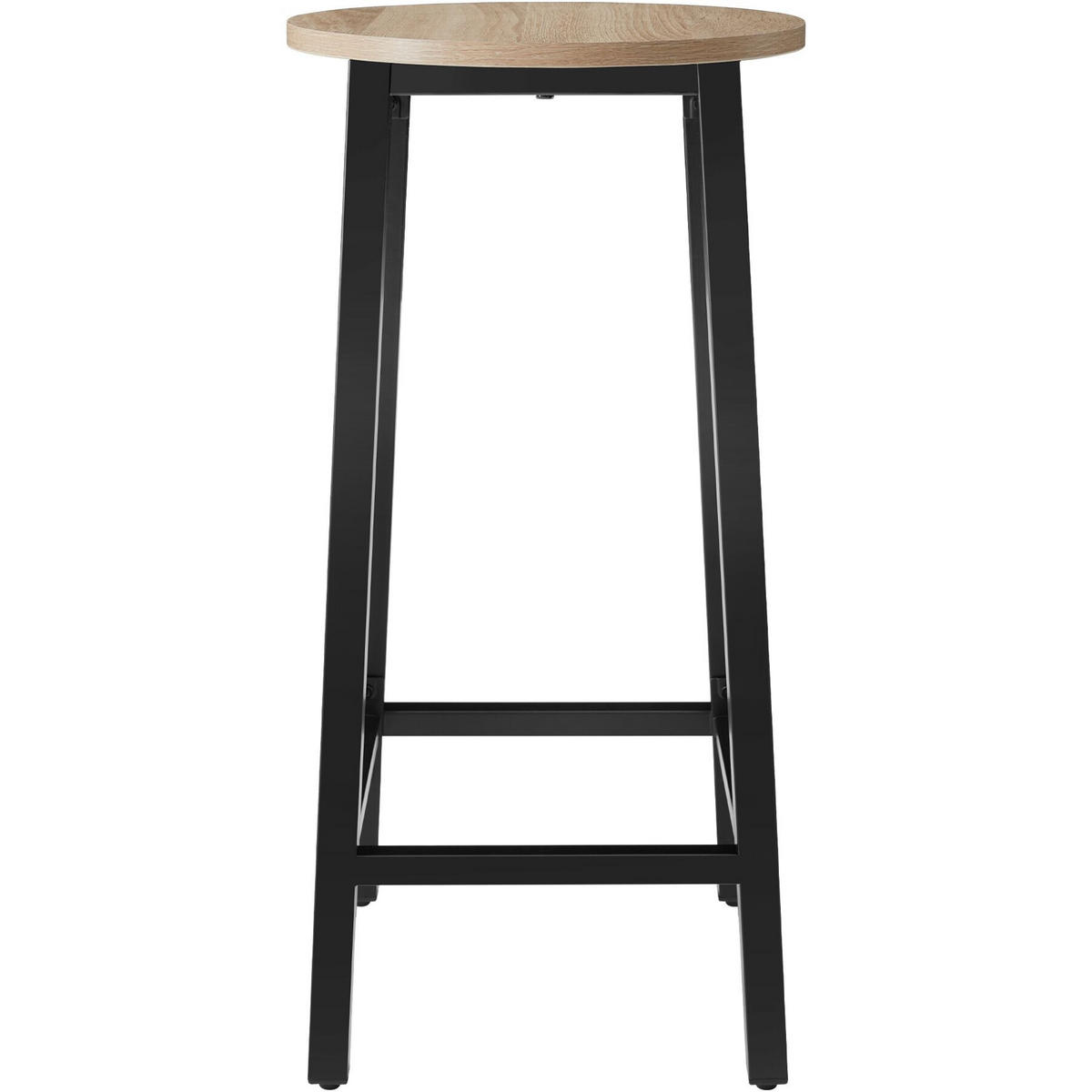 BARHOCKER 4er Set Corby, Sitzhöhe 66 cm, Industrial Holz hell, Eiche Sonoma - Naturfarben, Holz/Textil (32/66/32cm) - tectake