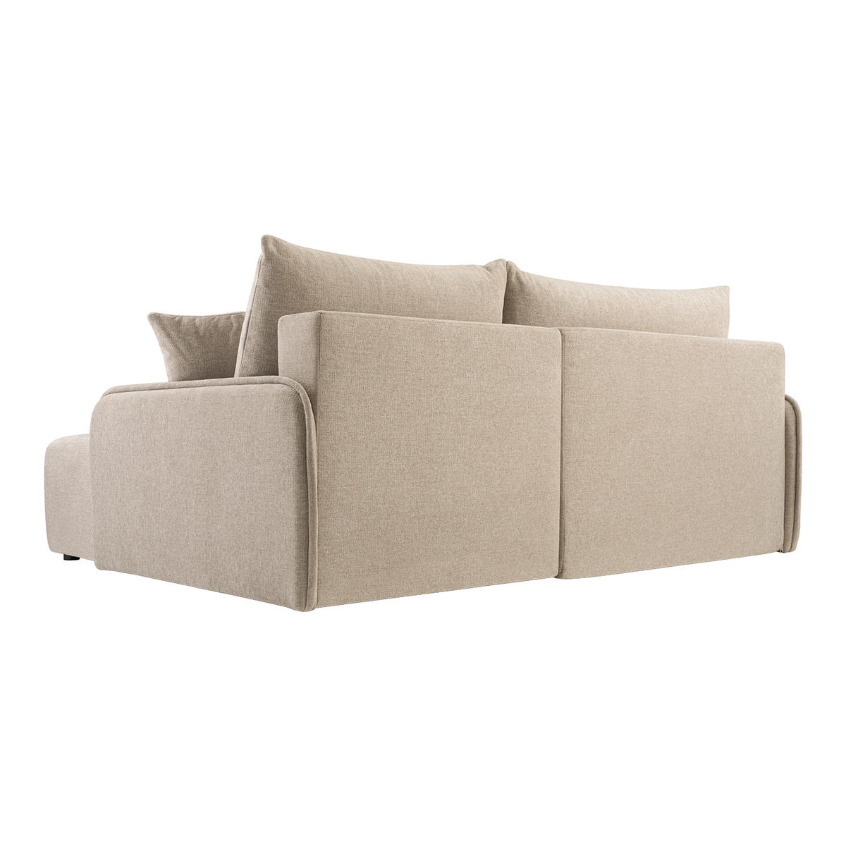 ECKSOFA BLIKO mit Schlaffunktion, Beige - Beige, Textil (198/150cm) - Fedve