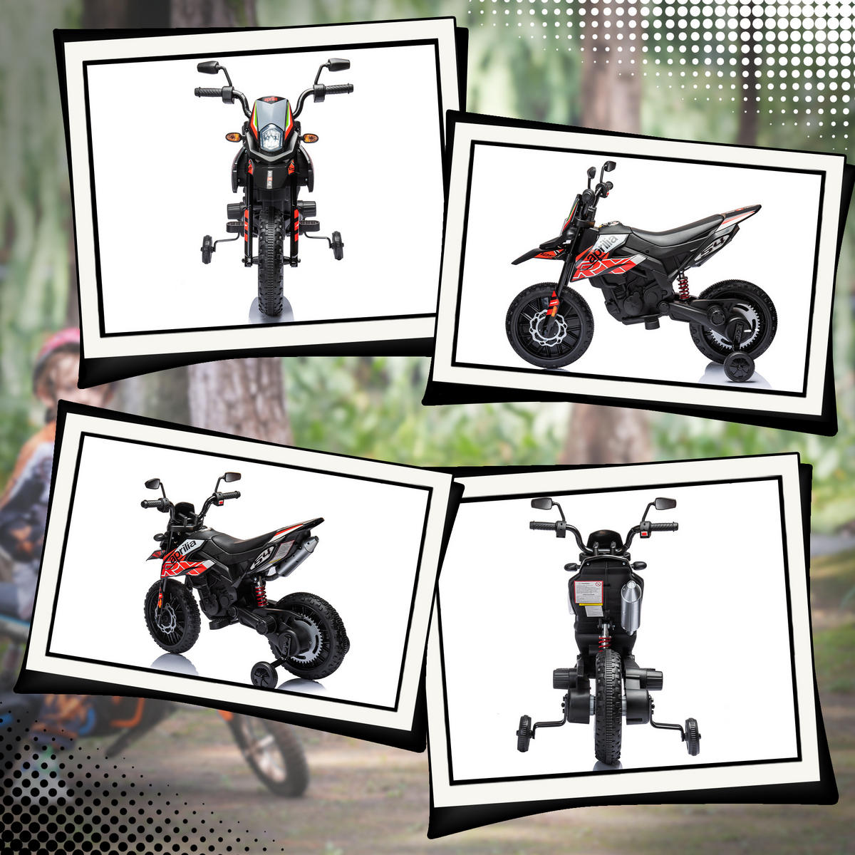 ELEKTRO-MOTORRAD DE-13115 2 Motoren Rot - Rot, Kunststoff (106.5/56/80cm) - ComfortXL