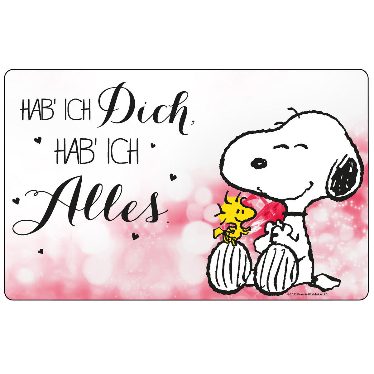 BROTDOSE The Peanuts Snoopy Hab ich Dich hab ich Alles Weiß 17,5 x 12,8 x 6,9 cm - Weiß, Kunststoff (17.5/6.9/12.8cm) - United Labels