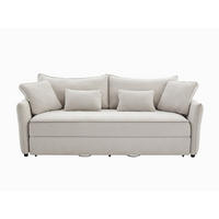 SCHLAFSOFA - 3 Personen - stoff - beige Sitala - Beige, Textil (220/92/87cm) - Vente-Unique