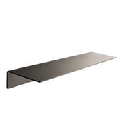 WANDREGAL OHNE BOHREN 42 cm Schwarz - Schwarz, Metall (42/5/11cm)
