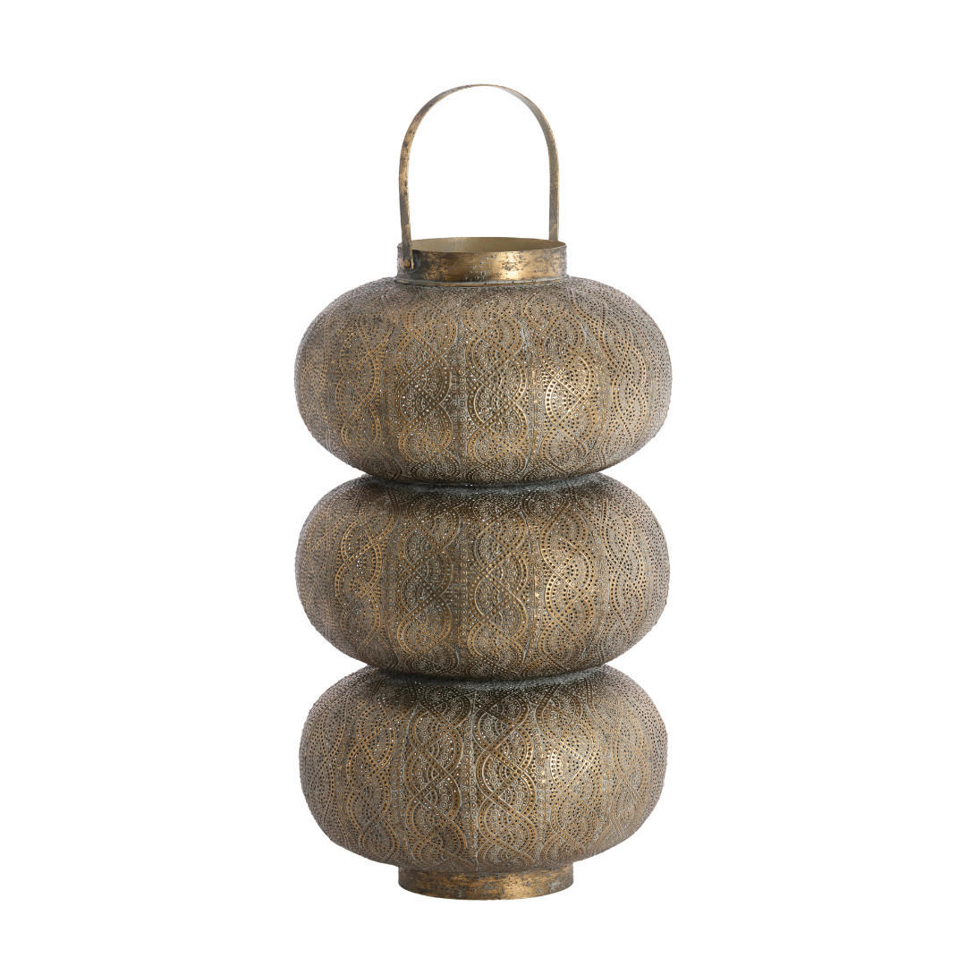WINDLICHT Kaito Braun 32/32/55.5 cm - Braun, Metall (32/55.5/32cm) - Light & Living