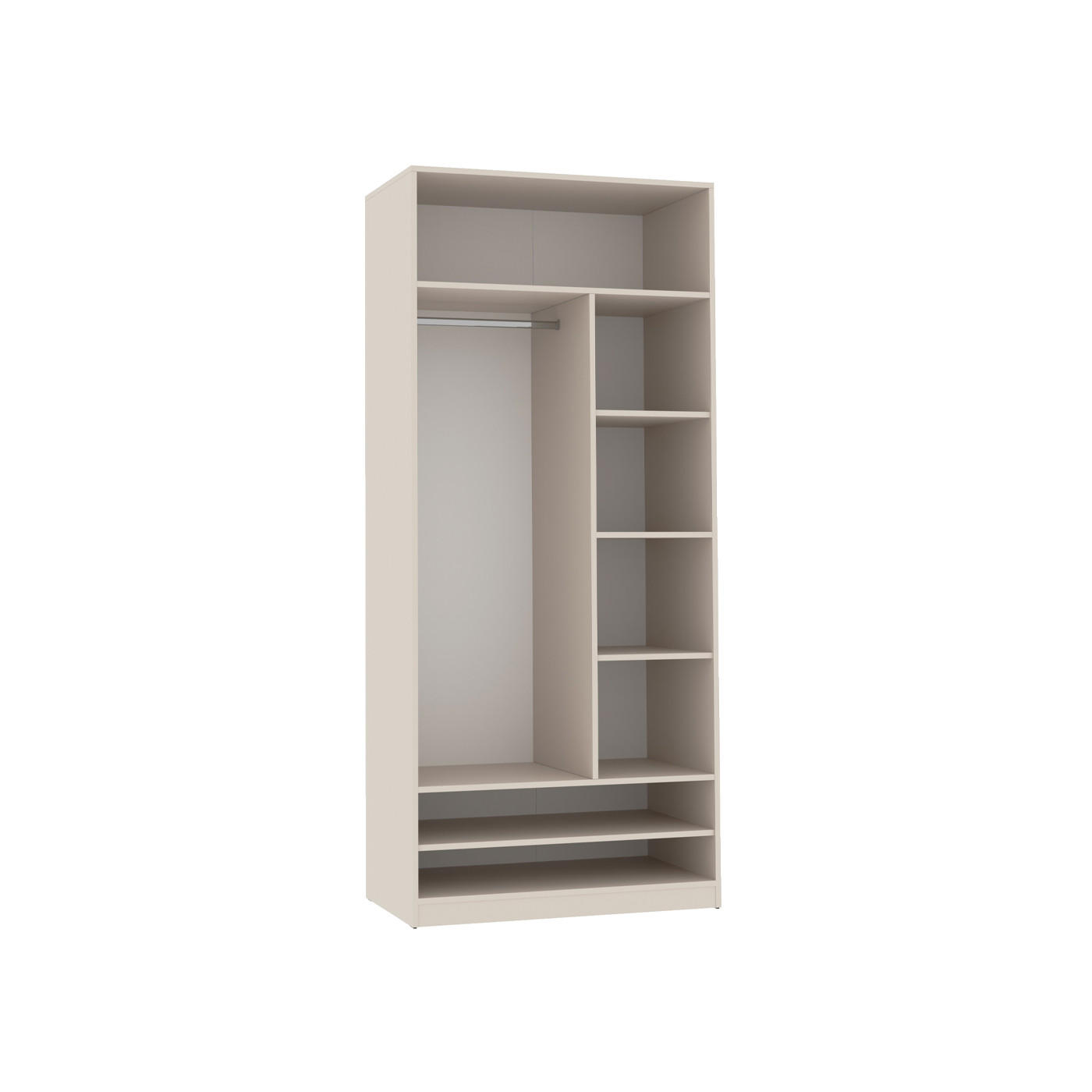Marmex Möbel Garderobenschrank Kaschmir 90x206x51 cm
