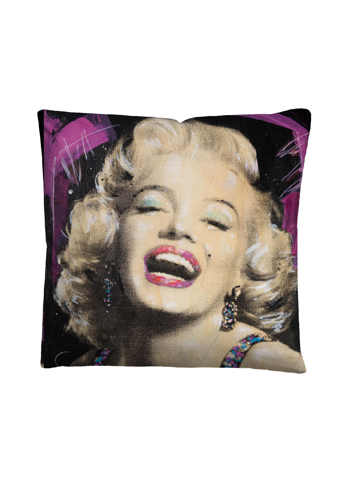 BETTWÄSCHE-GARNITUR Mikrofaser Marilyn Monroe Pink natur, 155x220 cm + 80x80 cm - Naturfarben, Textil (155/220cm) - SID Maurer