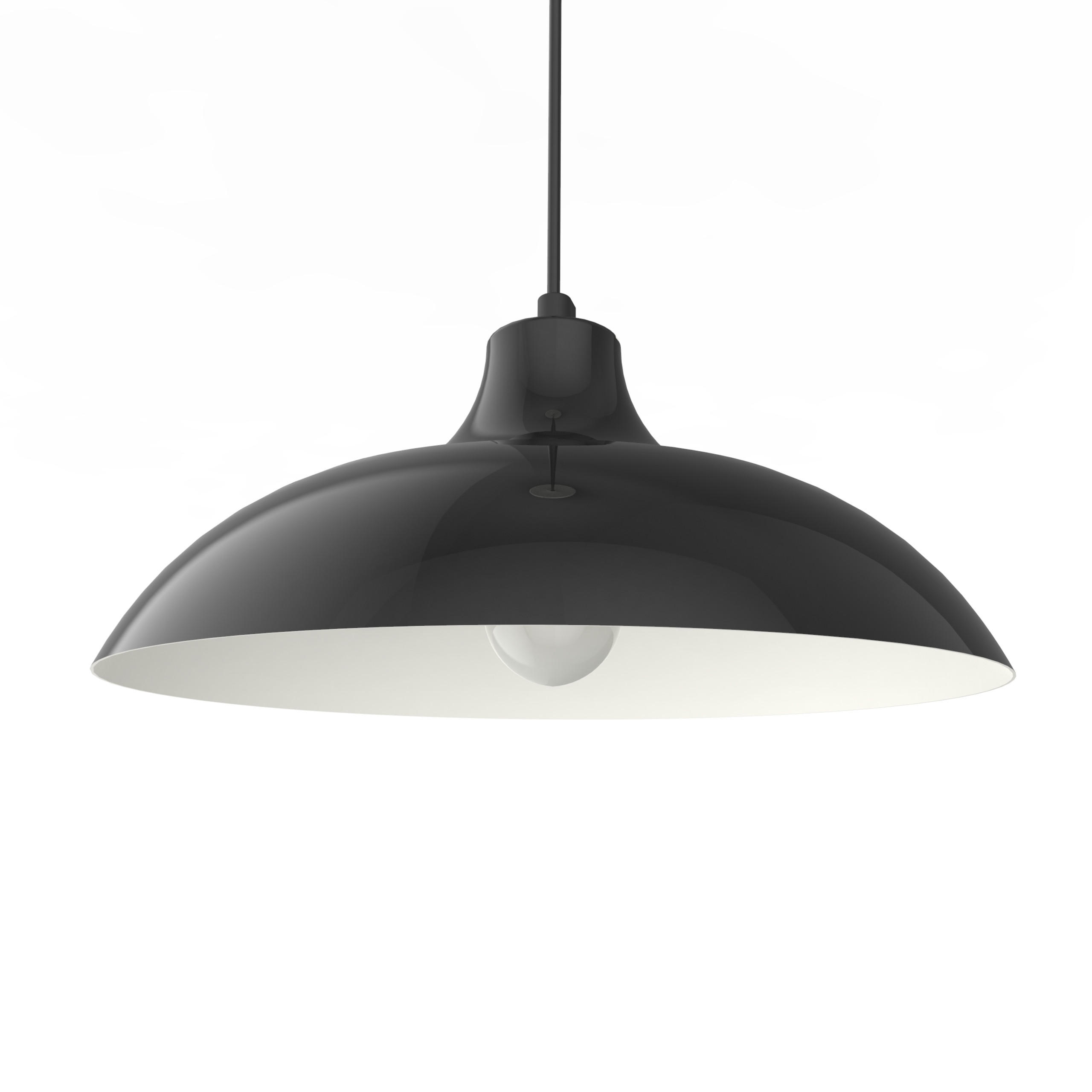 Lumicom Hängeleuchte Schwarz 40x17x40 cm