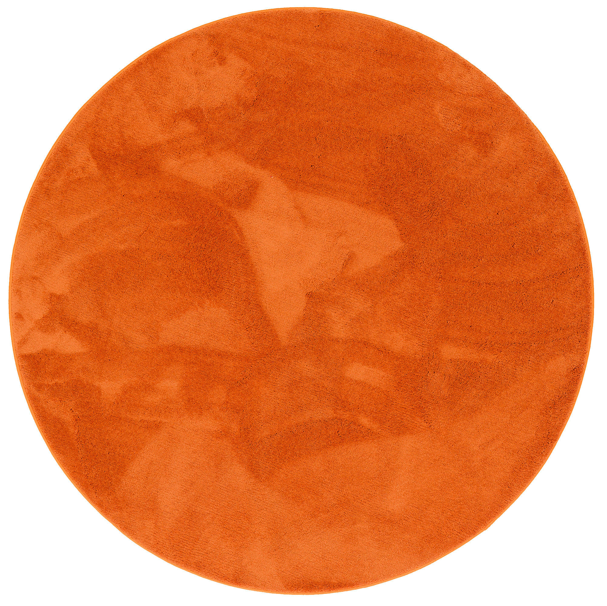 HOCHFLOR LANGFLOR TEPPICH SUPER SOFT MELIA RUND - Orange, Textil (120/120cm) - Pergamon