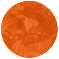 HOCHFLOR LANGFLOR TEPPICH SUPER SOFT MELIA RUND - Orange, Textil (120/120cm) - Pergamon