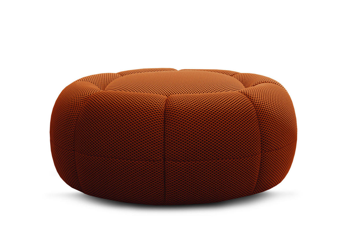 SESSEL UND POUF FIGO UND FAGO, dunkelorange - Dunkelorange, Holzwerkstoff/Textil (104/83/104cm) - Courtois Laville