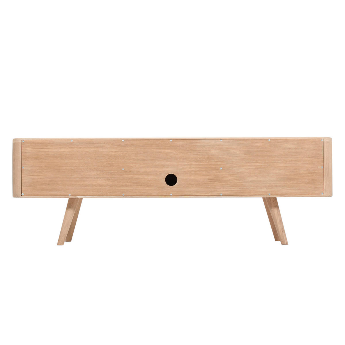 TV-LOWBOARD - Wildeiche teilmassiv - Wildeiche, Holzwerkstoff (135/45/42cm) - home24