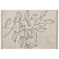 KURZFLOR-TEPPICH Sazli 230/160 cm - Beige, Textil (160/230cm) - Beliani