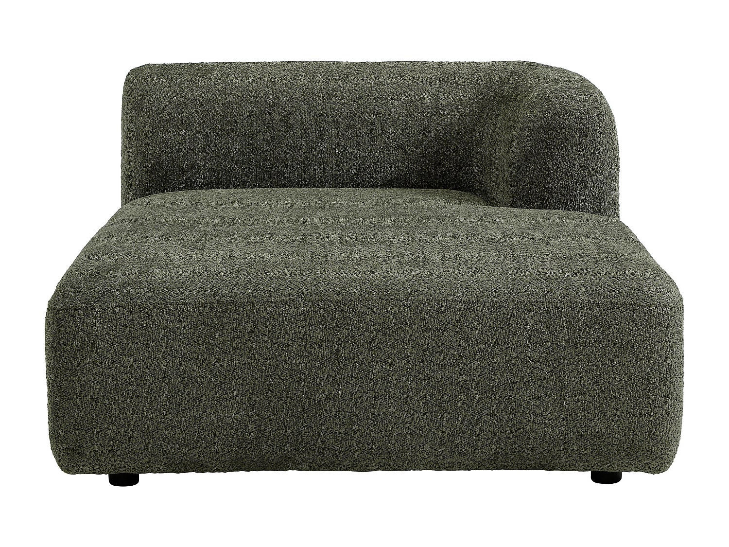 RECAMIERE ohne Schlaffunktion - 1 Person - stoff - grün Danepi - Grün, Textil (113/69/161cm) - Vente-Unique