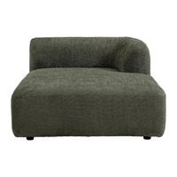 RECAMIERE ohne Schlaffunktion - 1 Person - stoff - grün Danepi - Grün, Textil (113/69/161cm) - Vente-Unique
