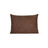 KISSENHÜLLE FarbTon Chenille-Haptik kaffee-braun 35/25 cm - Braun, Textil (25/35cm) - beties Heimtextil