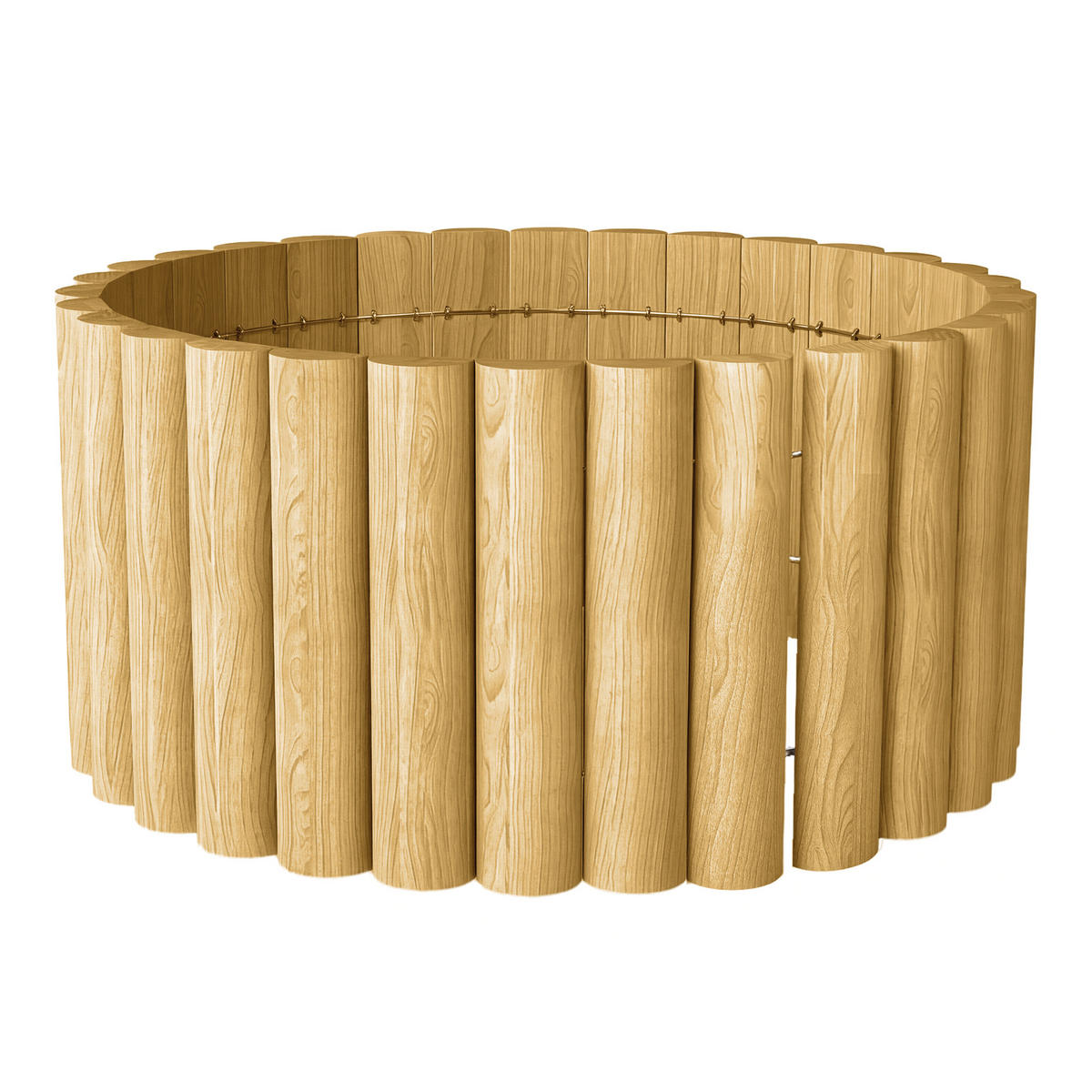 GARTENZAUN Naturfarben 176.0/2.7/30.0 cm - Naturfarben, Holz (2.7/30cm)