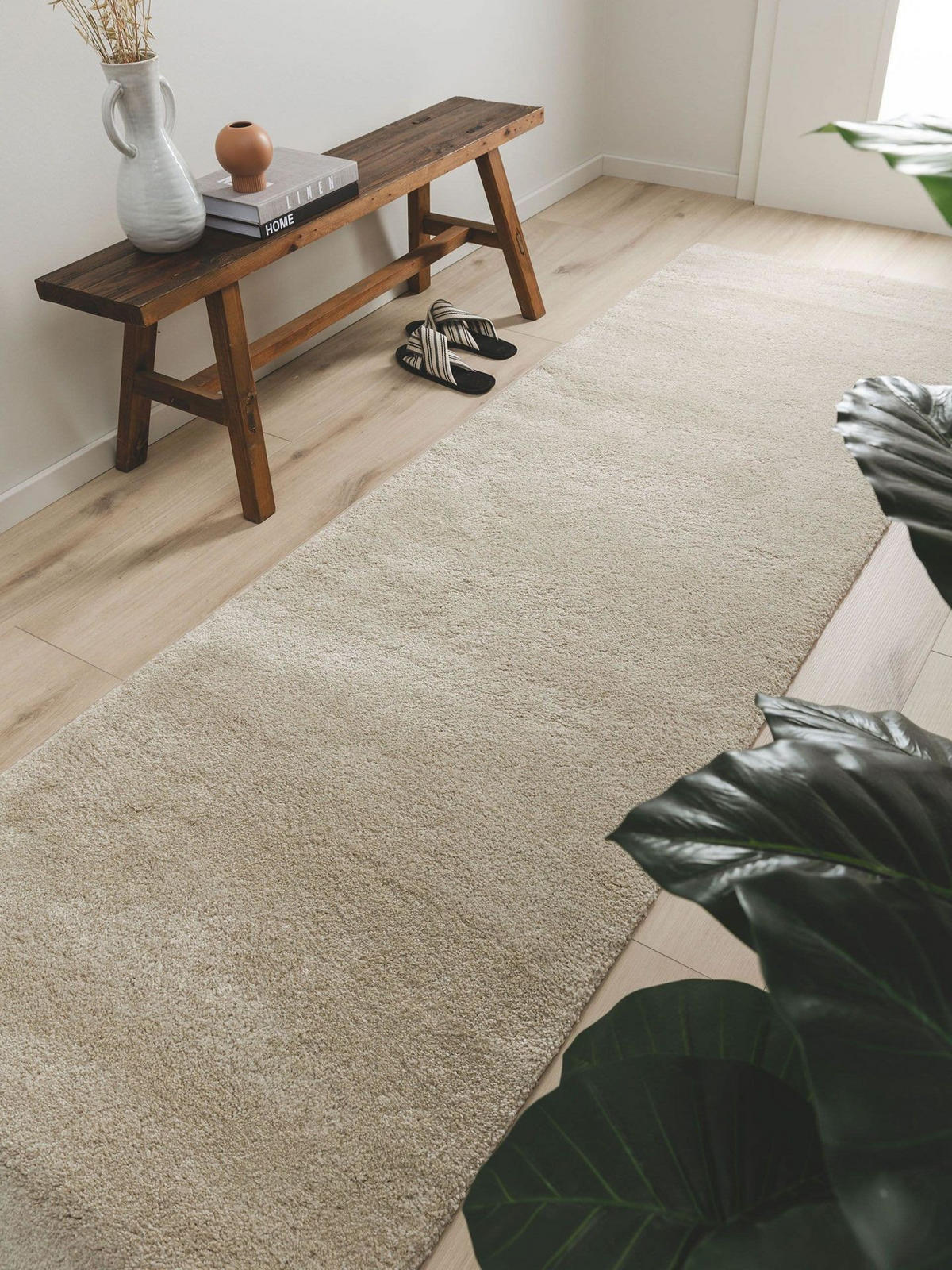 LÄUFER Tacoma Beige 80x300 cm - Beige, Kunststoff (80/1cm) - KUNSTLOFT
