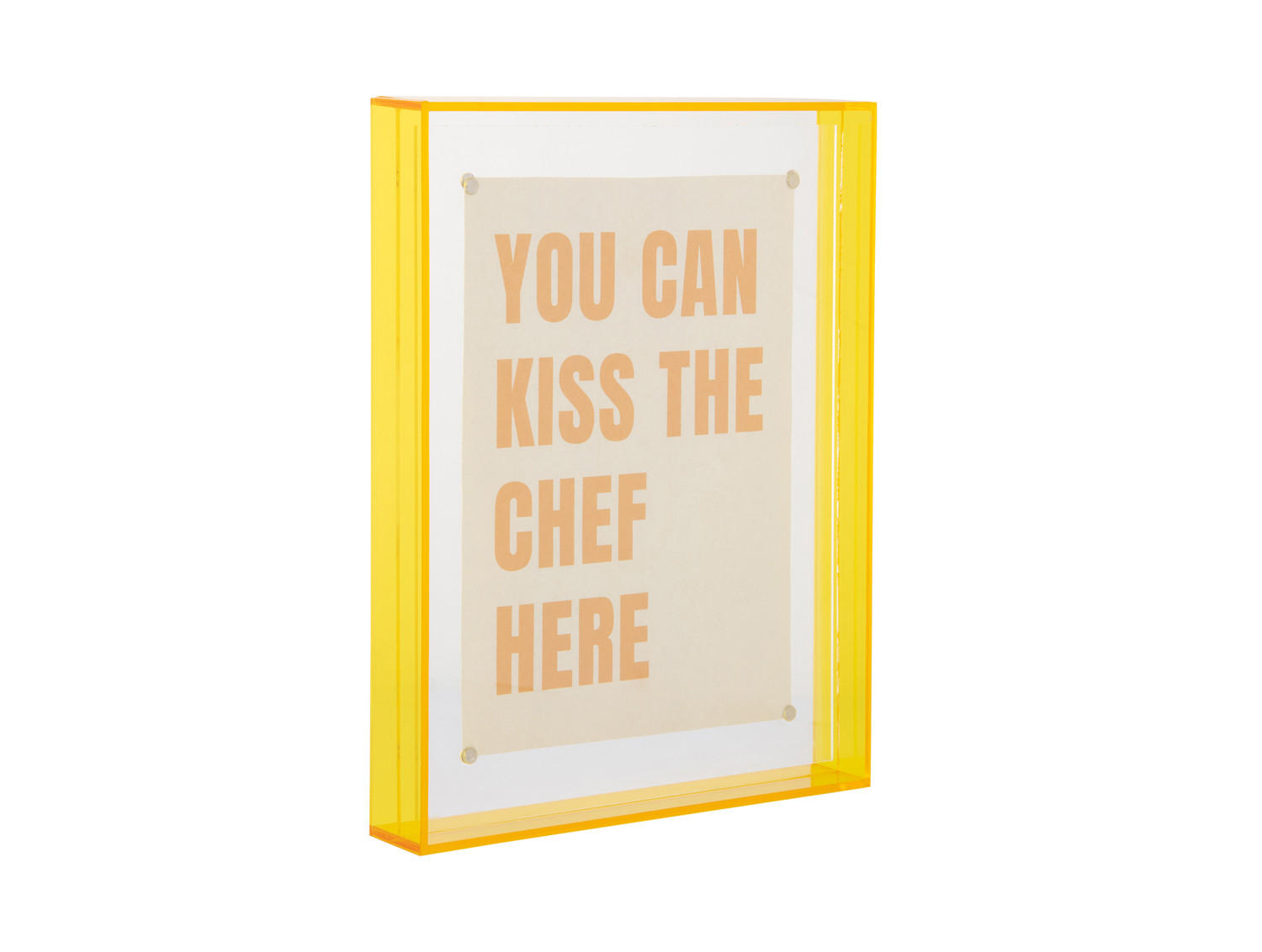 BILDERRAHMEN Gayo Acrylic Gelb 3/17/22 cm - Gelb, Kunststoff (17/22/3cm) - Present Time